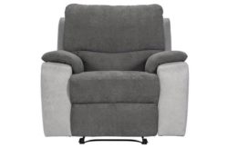 HOME Lucerne Fabric Recliner Chair - Grey